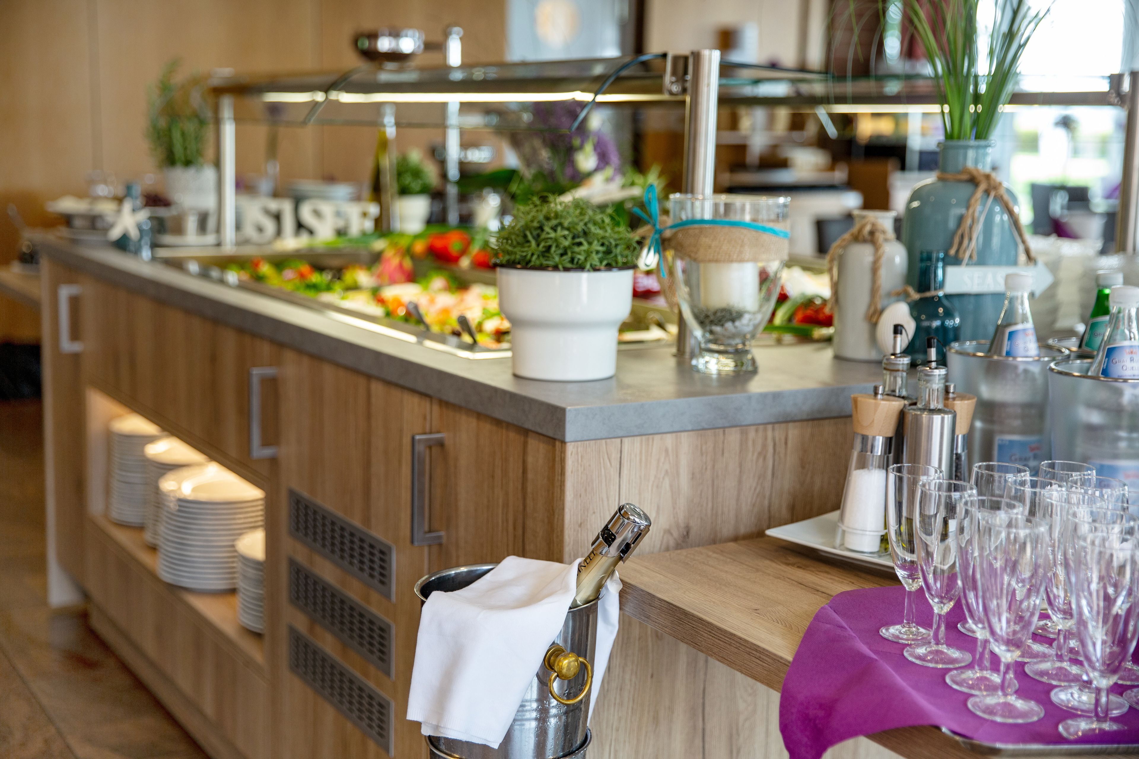 daily buffet breakfast (eur 19.5 per person)