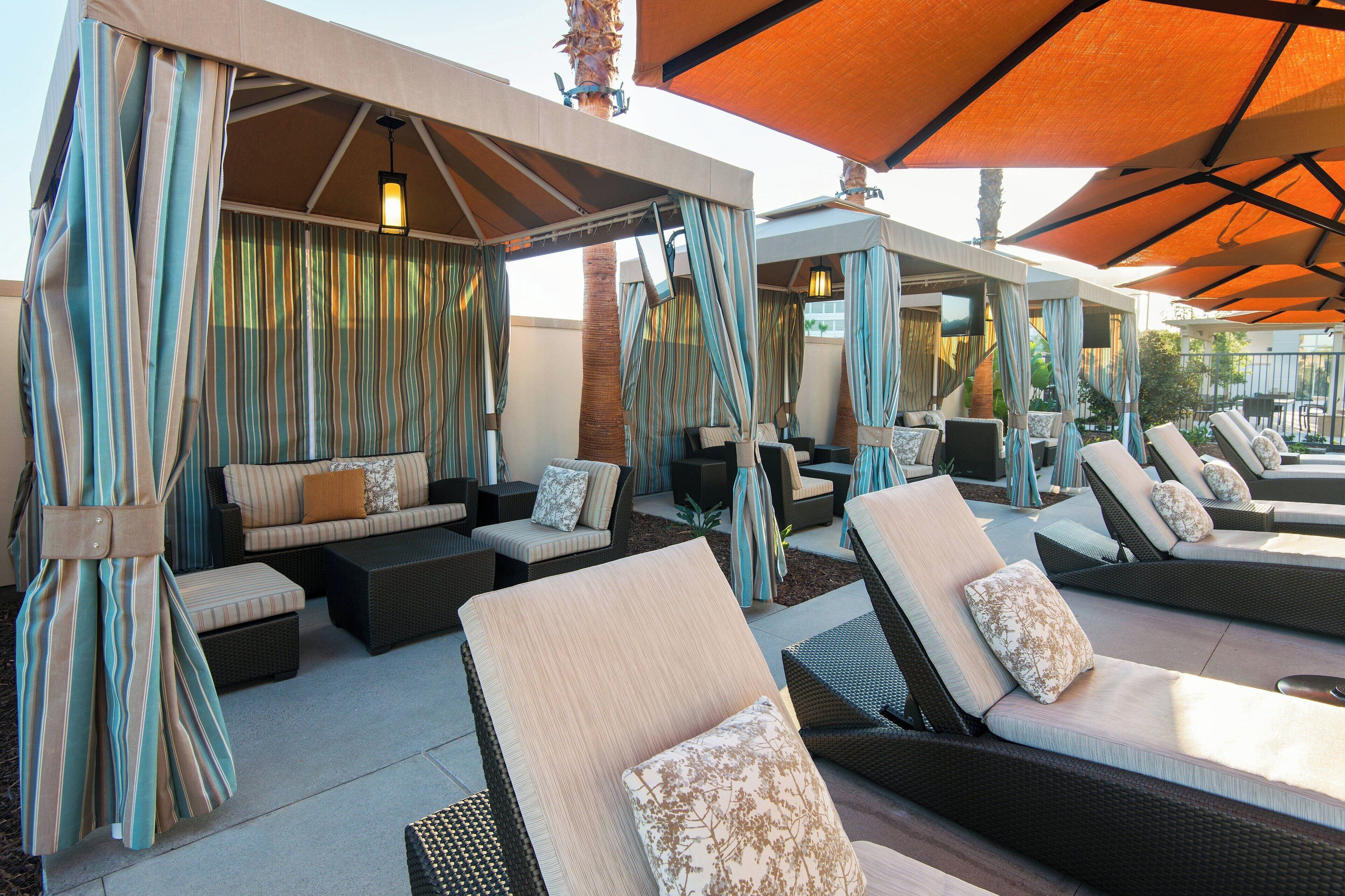 outdoor pool, open 6 am to 11 pm, free pool cabanas