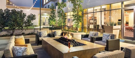 Blick von der Unterkunft