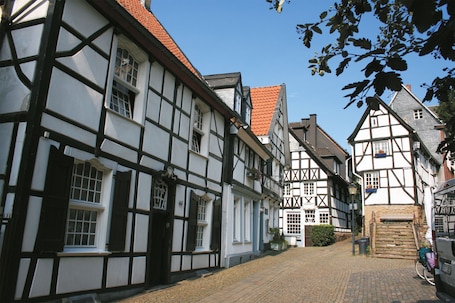 Vista para a região. Hotel Landhaus Knappmann