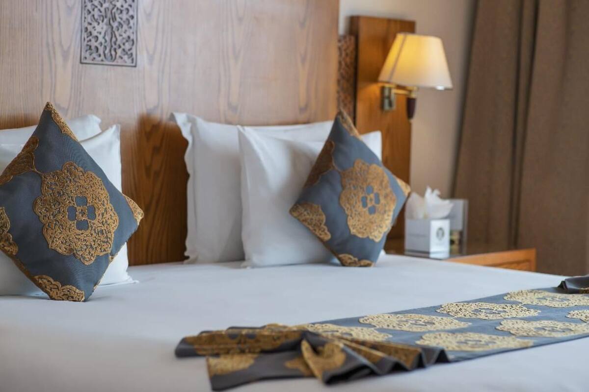 Ropa de cama de alta calidad y minibar