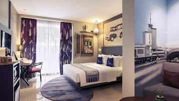 Room, Accessible (Djakarta Tempoe Doeloe) | In-room safe, desk, iron/ironing board, free cribs/infant beds
