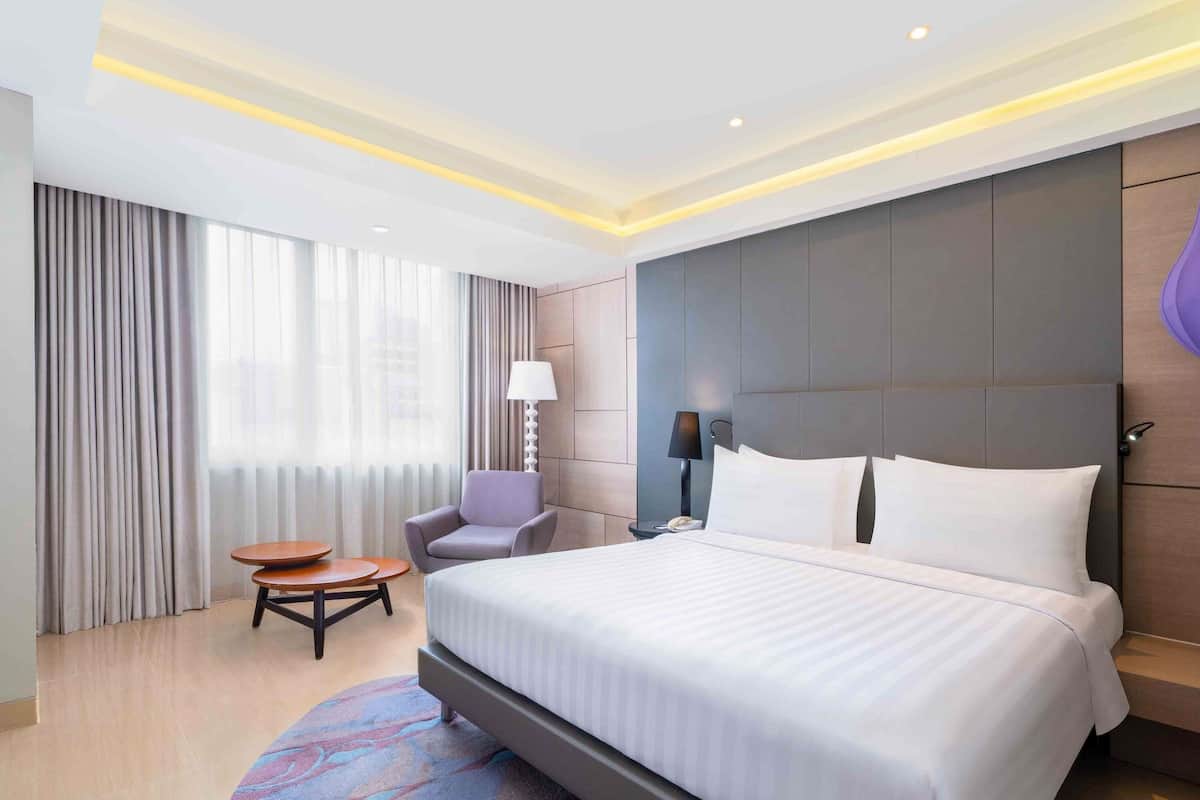 In-room safe, desk, iron/ironing board, free cribs/infant beds