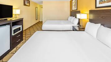 Standard Room, 2 Double Beds, Non Smoking | 1 bedroom, desk, cribs/infant beds, rollaway beds