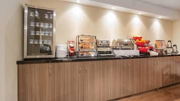 Free daily buffet breakfast
