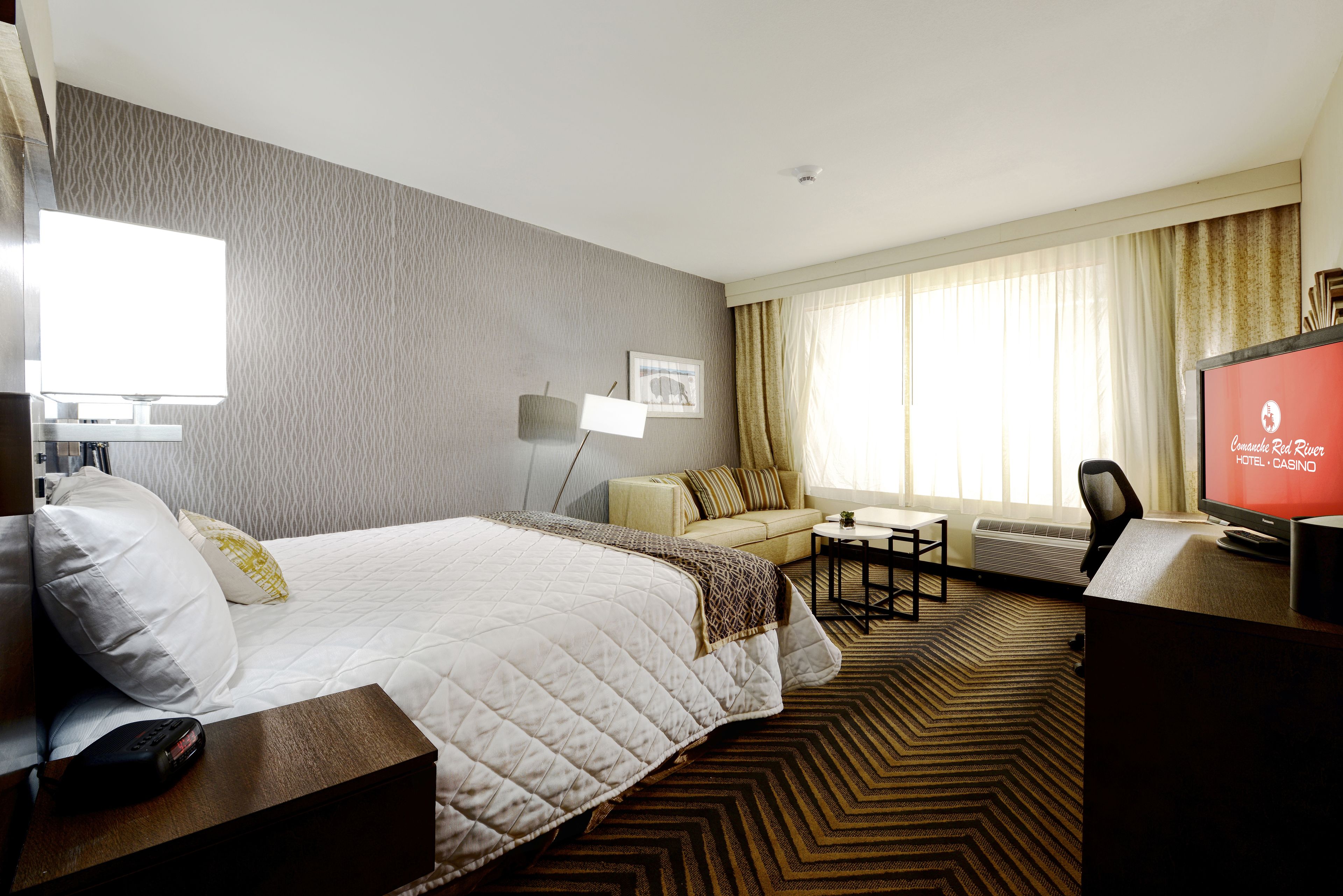 Premium bedding, pillowtop beds, in-room safe, desk