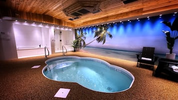 Una piscina cubierta