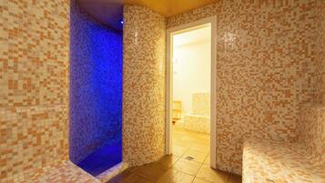 Sauna, tina de hidromasaje, baño de vapor y baño turco o hammam