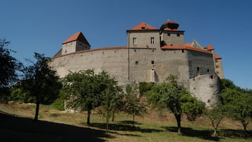 Blick von der Unterkunft