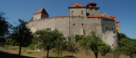 Blick von der Unterkunft