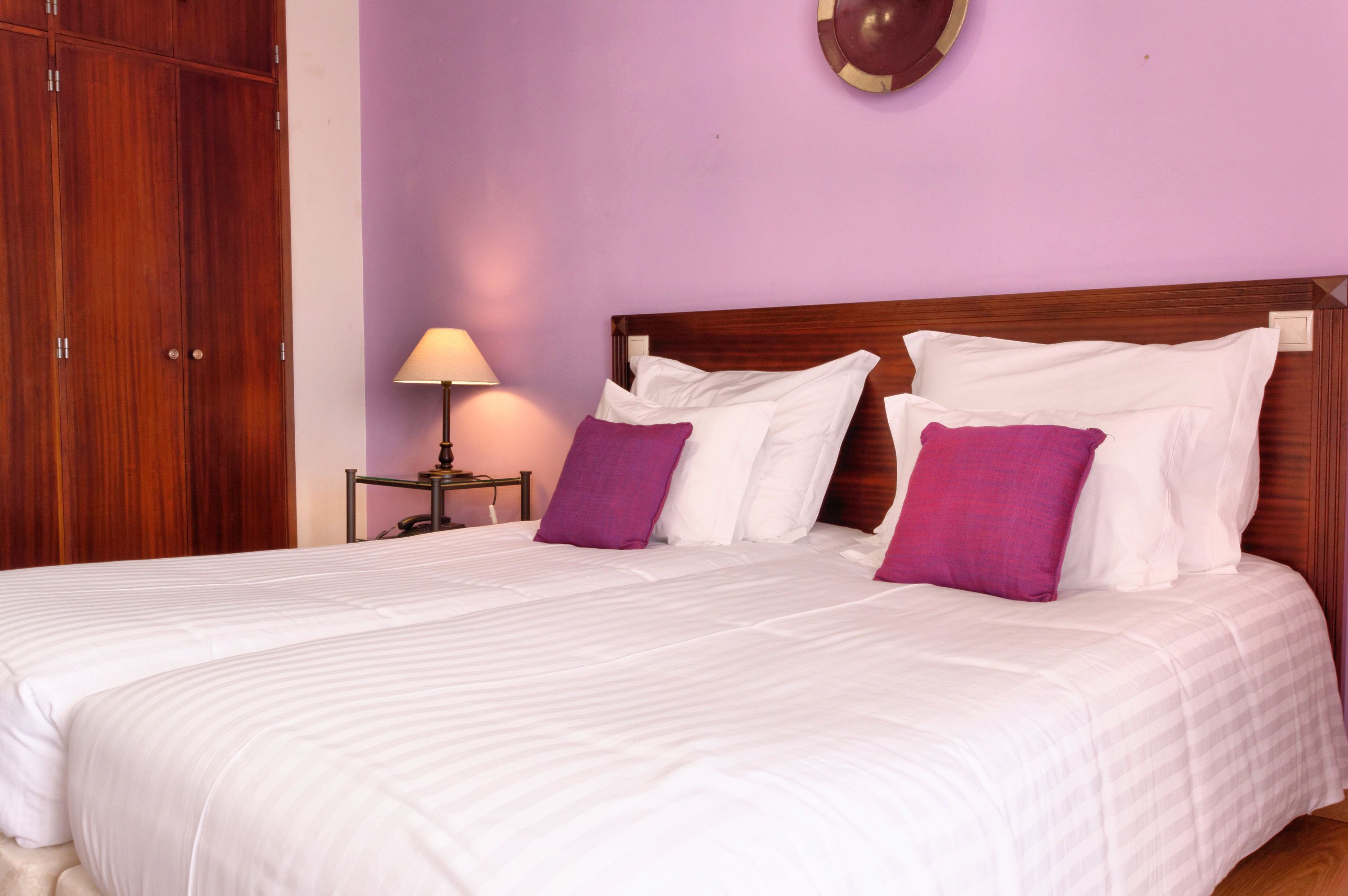 desk, blackout curtains, free wifi, bed sheets