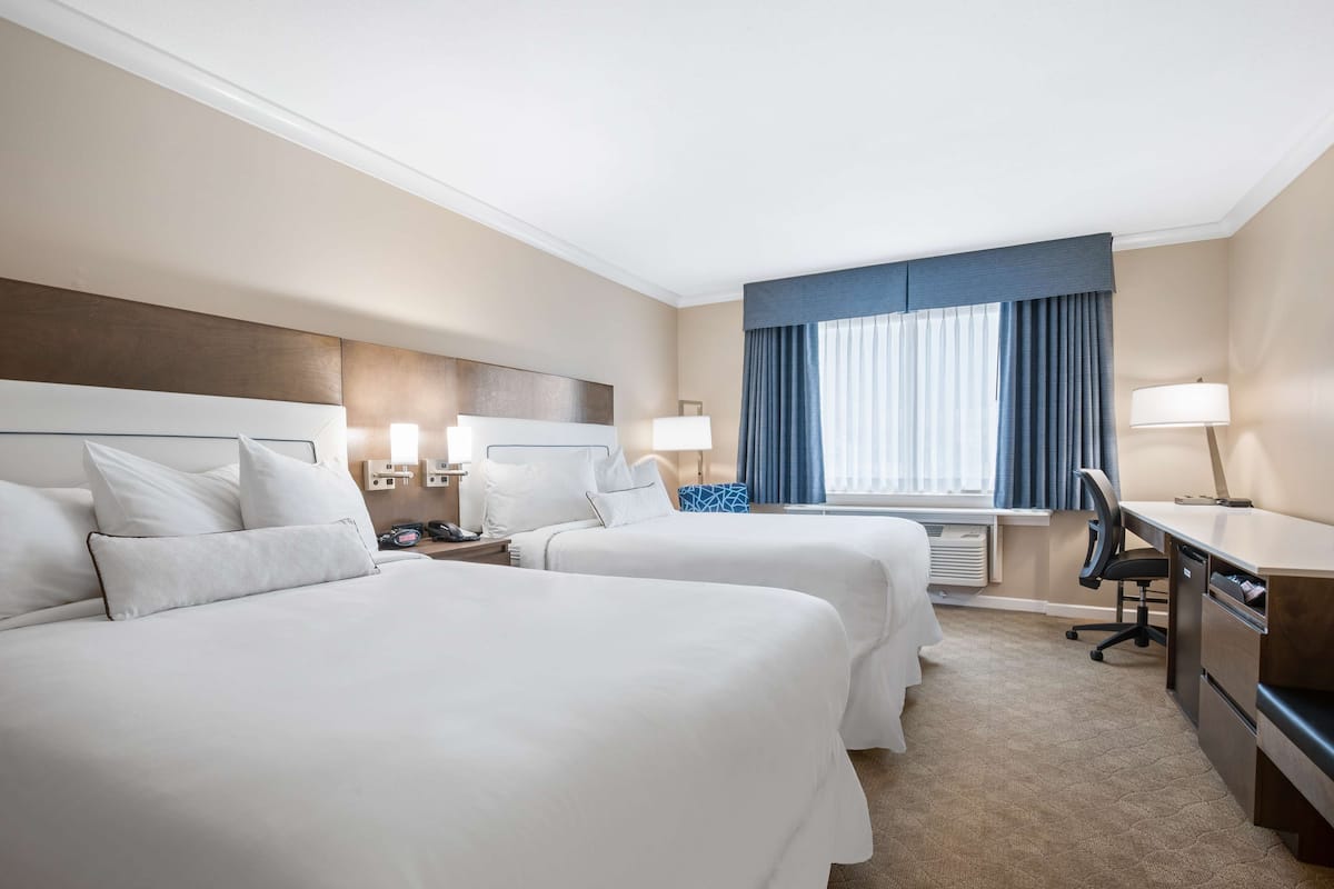 Standard Room, 2 Queen Beds, Non Smoking, Refrigerator & Microwave | 1 bedroom, premium bedding, down duvets, pillow-top beds