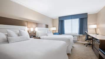 Standard Room, 2 Queen Beds, Non Smoking, Refrigerator & Microwave | 1 bedroom, premium bedding, down comforters, pillowtop beds