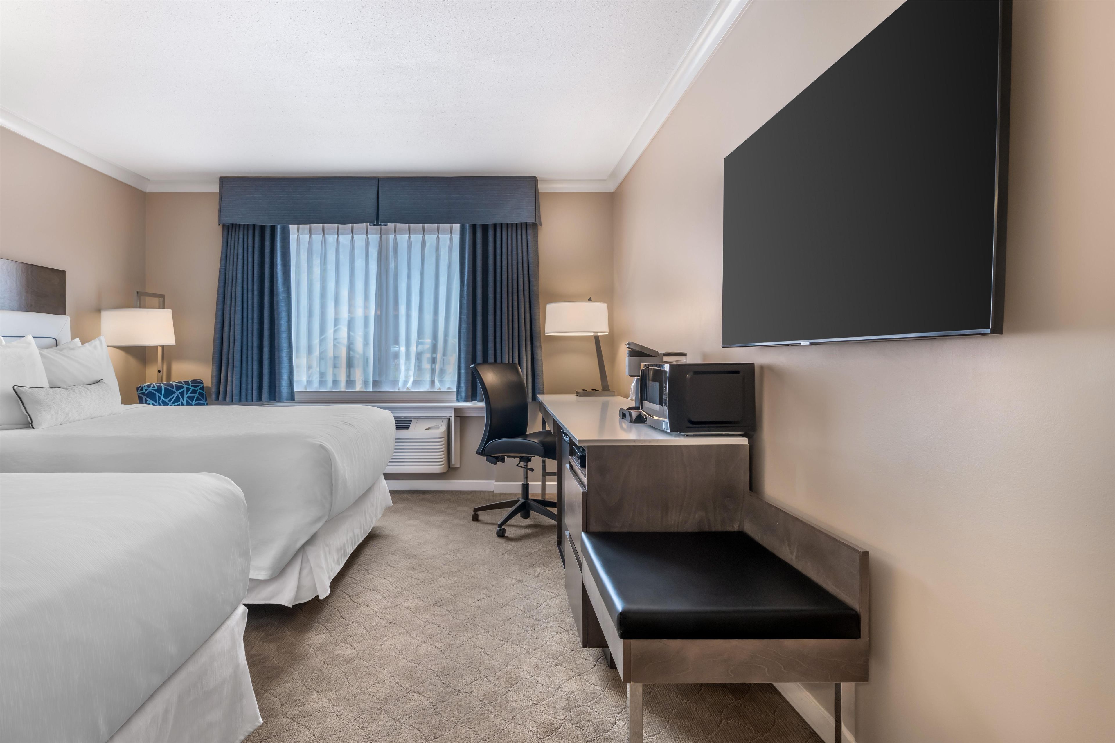 Standard Room, 2 Queen Beds, Non Smoking, Refrigerator & Microwave | 1 bedroom, premium bedding, down comforters, pillowtop beds