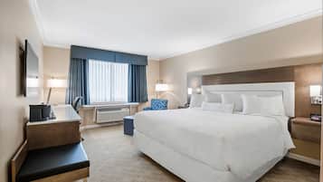 1 bedroom, premium bedding, down comforters, pillowtop beds