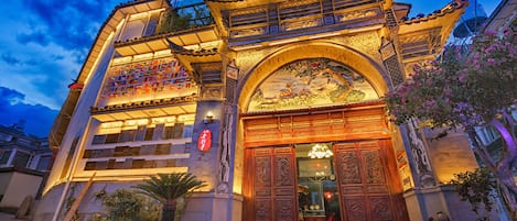 Front of property – evening/night