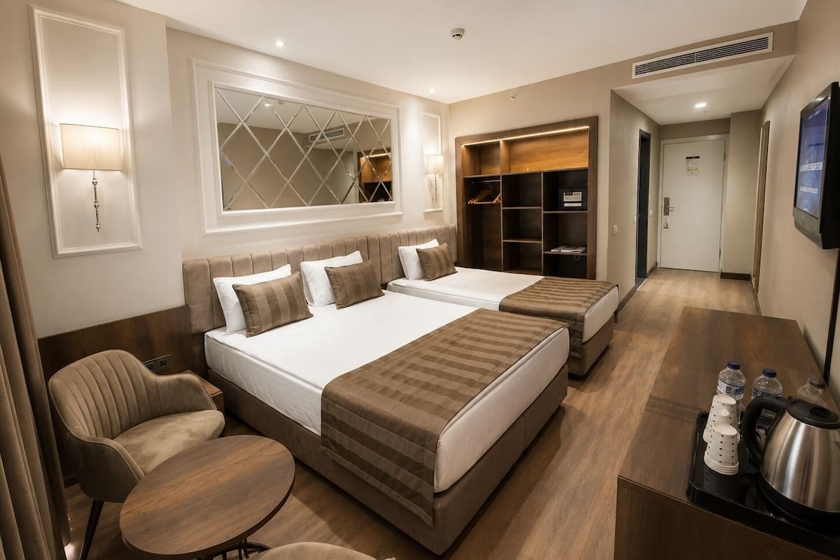 Superior Family Room | Bettwäsche aus ägyptischer Baumwolle, hochwertige Bettwaren, Minibar