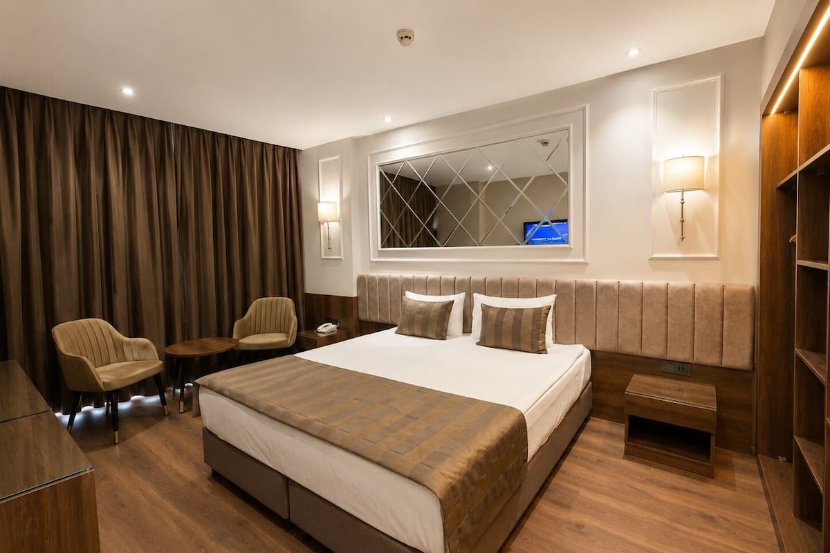 Bettwäsche aus ägyptischer Baumwolle, hochwertige Bettwaren, Minibar