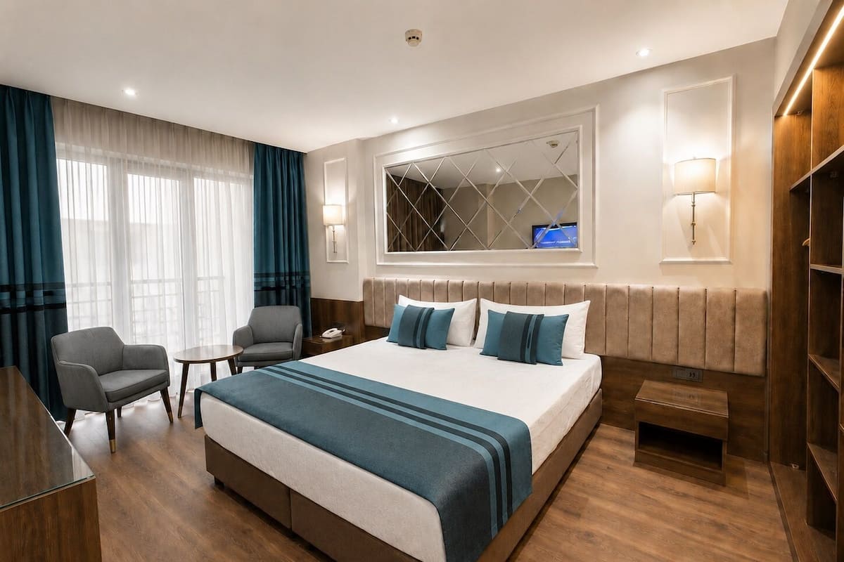 Bettwäsche aus ägyptischer Baumwolle, hochwertige Bettwaren, Minibar