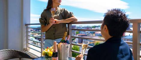 Stadsutsikt från boendet