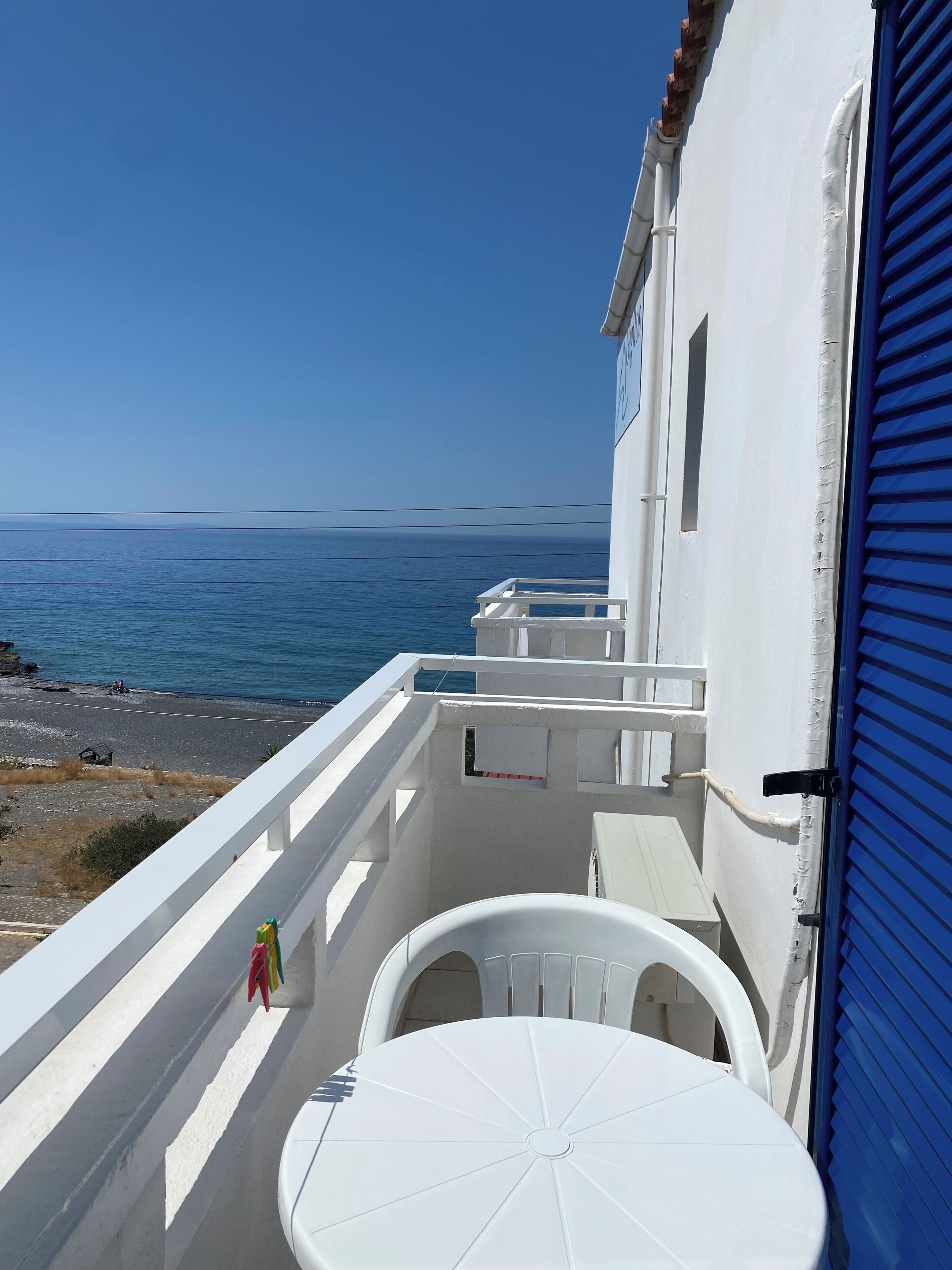 Chambre Quadruple, balcon, vue partielle sur la mer | Vue depuis le balcon