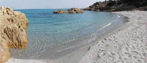 Vlak bij het strand