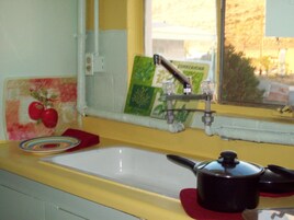 Fridge, microwave, coffee/tea maker