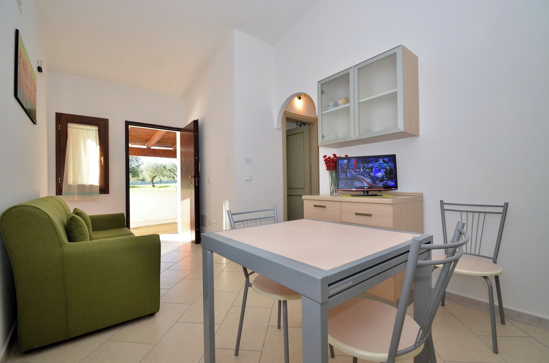 Family Apartment, 2 Bedrooms, Private Pool (Località Piricone) | Living area | LCD TV