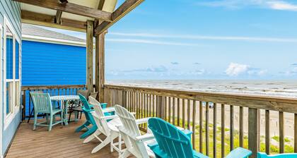 Beachfront home with unobstructed Gulf views from two balconies - dog-friendly