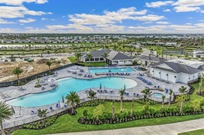 Outdoor pool, a heated pool - Babcock Ranch Golf Bundle Condo in Babcock National (Punta Gorda)