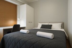 City Apartment | 1 bedroom, premium bedding, memory foam beds, individually decorated