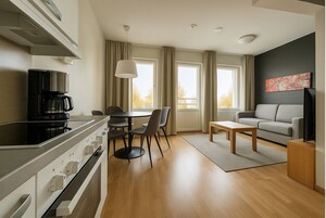 City Apartment | 1 bedroom, premium bedding, memory foam beds, individually decorated
