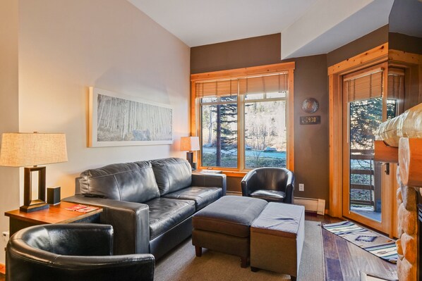 Living area - Tucker Mountain 2 Bedroom Condo #103 by RedAwning (Copper Mountain)