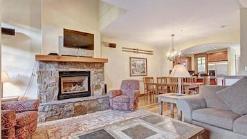 TV, fireplace, DVD player