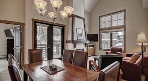 Fireplace - Cirque 2 Bedroom Condo #213 by RedAwning (Copper Mountain)