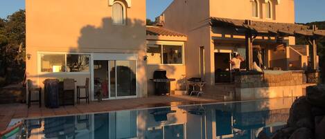 A heated pool