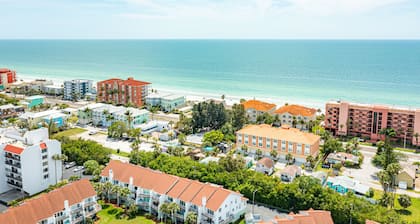 Beautiful 2nd fl. condo with balcony, across the street from the beach.