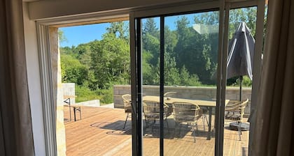 Charming, spacious apartment with terrace at Brézal mill