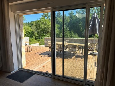 Charming, spacious apartment with terrace at Brézal mill