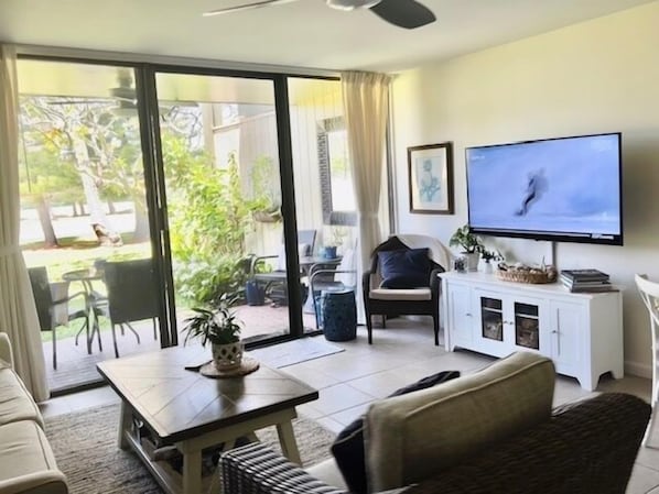 Lejlighed - 1 soveværelse | Stue | Smart-tv