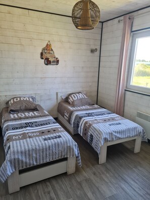 2 chambres, Wi-Fi, literie fournie