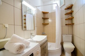 Een douche, een haardroger