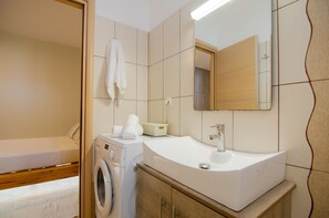 Shower, hair dryer