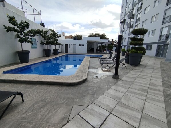 Outdoor pool - Just in Midtown + A/C + Pool+ Gym + Security (Guadalajara)