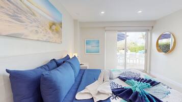 2 habitaciones, caja de seguridad en la habitación y escritorio