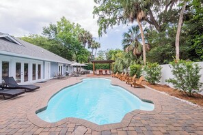 A heated pool