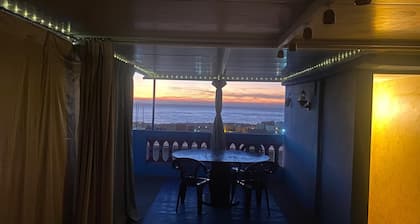 Ocean View House with Panoramic Rooftop in Tamraght