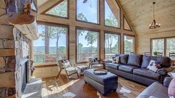 Älytelevisio, takka, videopelejä, tietokoneen näyttö