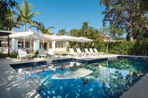 Outdoor pool, a heated pool - Villa Portorosa with large garden and private heated pool (Furnari)