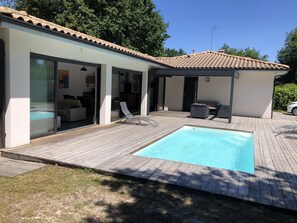 Outdoor pool - July.august villa rental andernos les bains (Andernos-les-Bains)